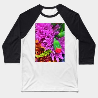 Pink and Orange Floral Display - Autumn Bouquet - Flowers Baseball T-Shirt